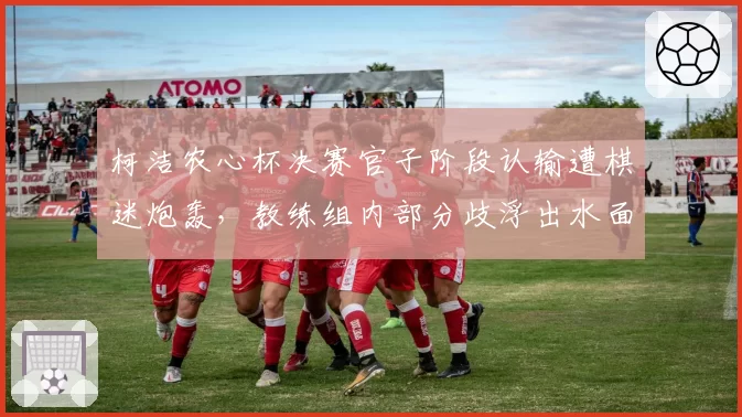 柯洁农心杯决赛官子阶段认输遭棋迷炮轰，教练组内部分歧浮出水面